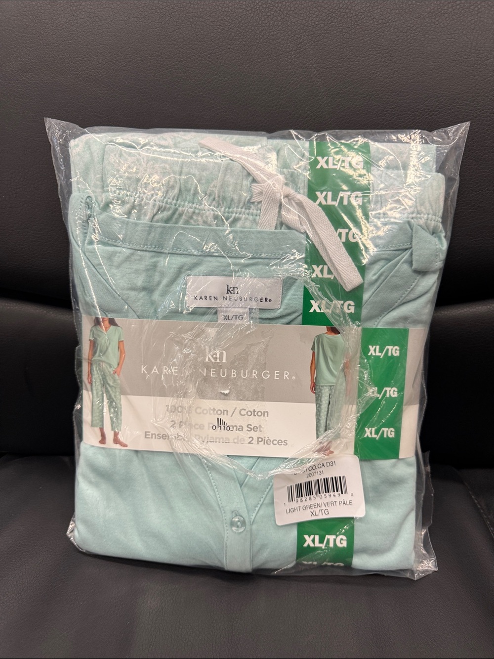 Karen Neuburger Light Green Women’s Cotton Pajama Set